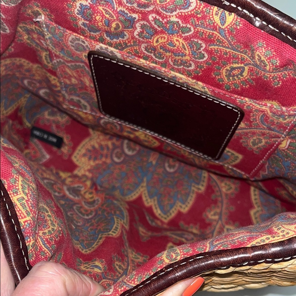 Brighton Tan and Brown Woven Shoulder Bag / gorgeous - Picture 13 of 16